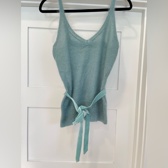 Banana Republic Tops - Vintage Banana Republic Soft Blue Mohair Knit Camisole